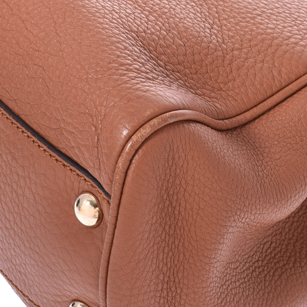 GUCCI Bamboo Shopper Bag Brown Calfskin Handbag - Picture 7 of 11
